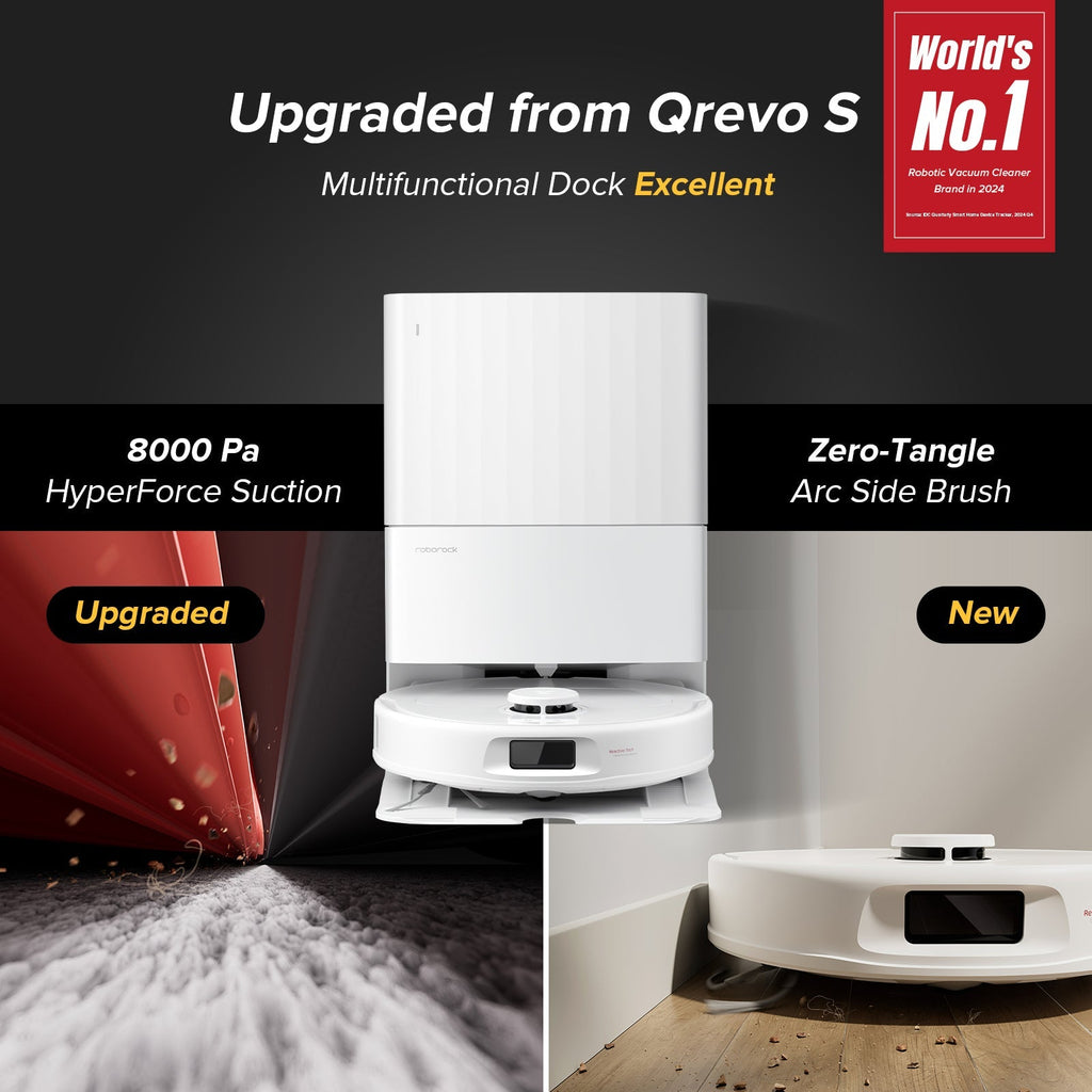 Roborock QV 35A Robot Vacuum with Multifunctional Dock (Upgraded from Qrevo S)