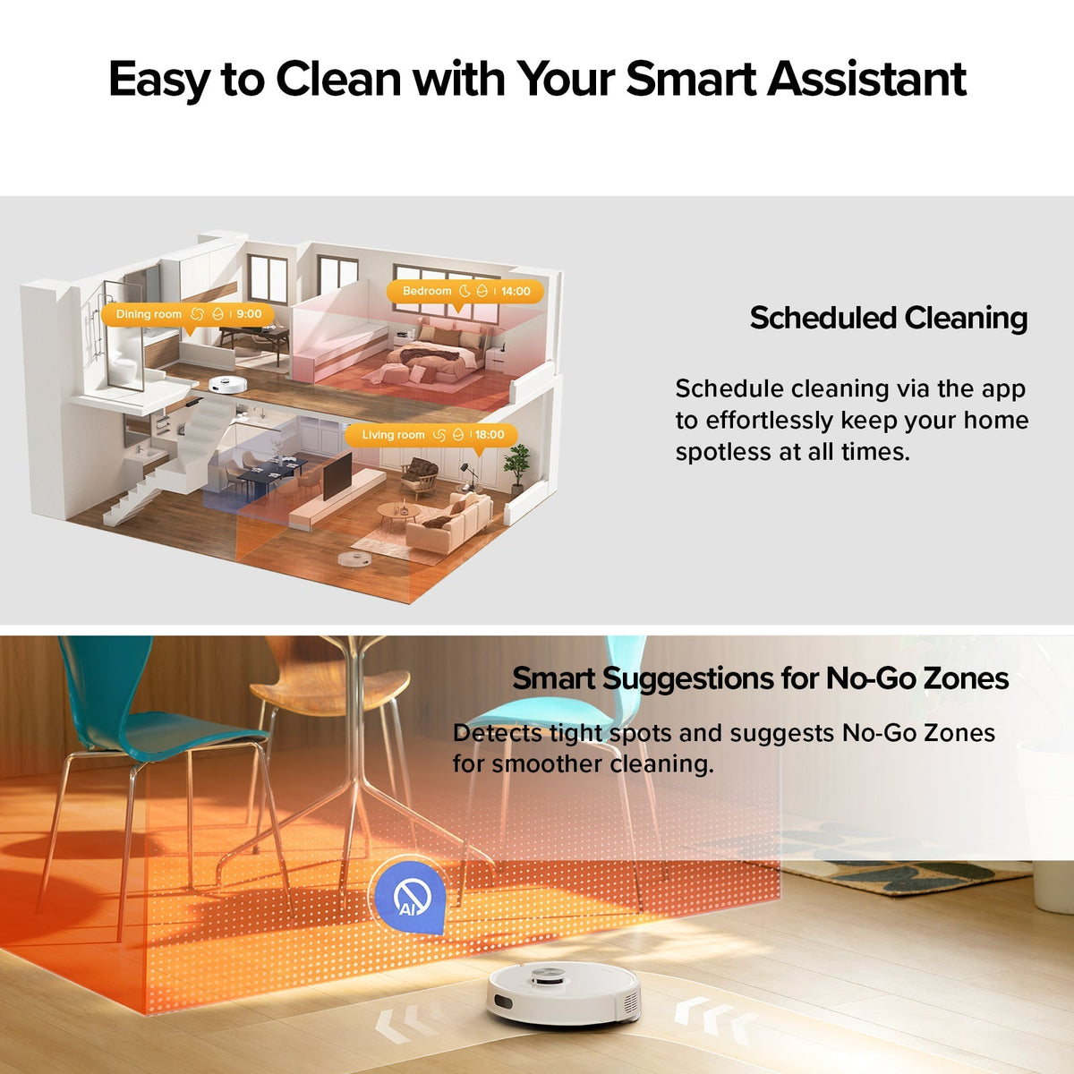 Roborock Q7 M5+ Robot Vacuum and Mop with Auto- Empty Dock (Upgraded from Q7 Max+)