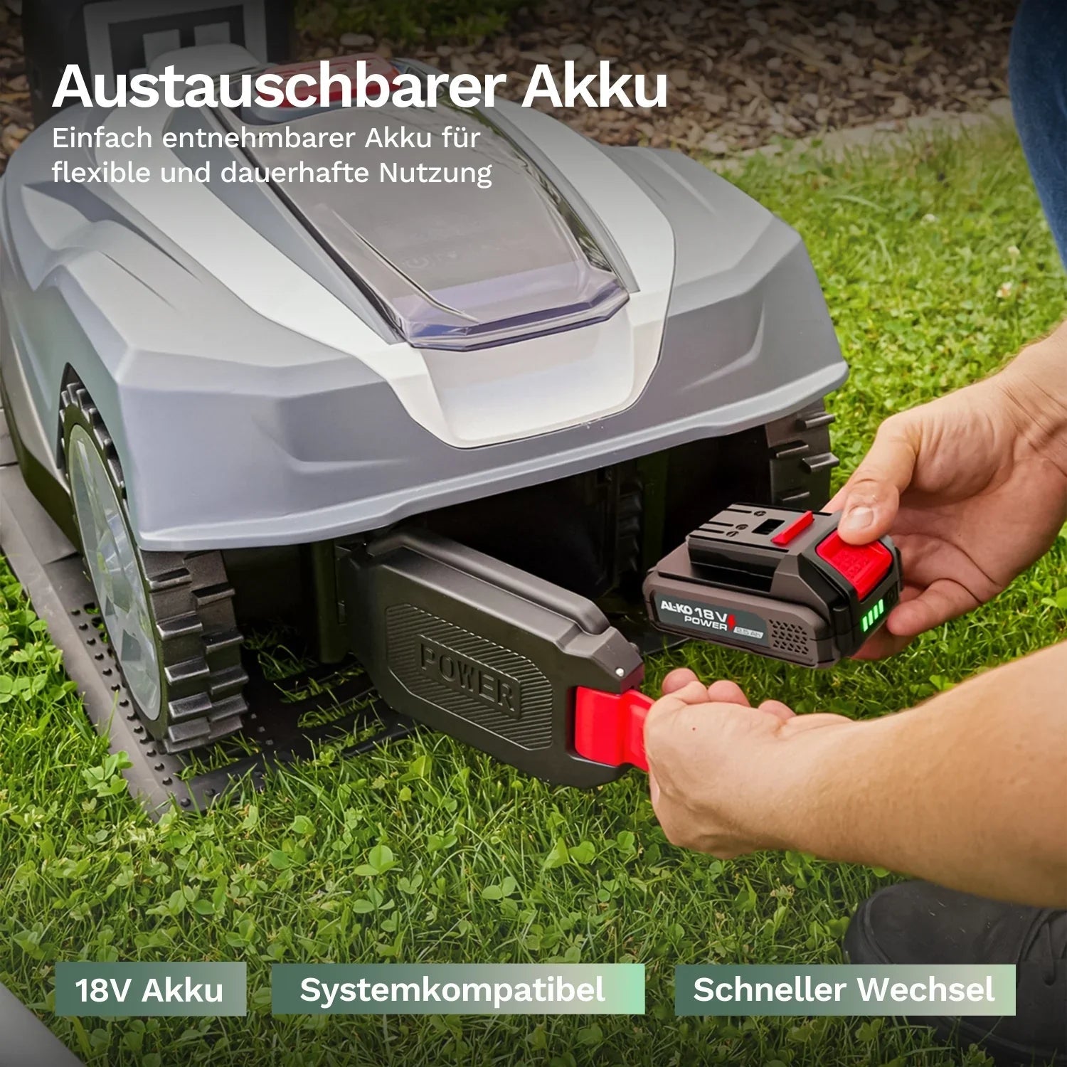 AL-KO Robolinho 1000 Vision – Mähroboter ohne Begrenzungskabel