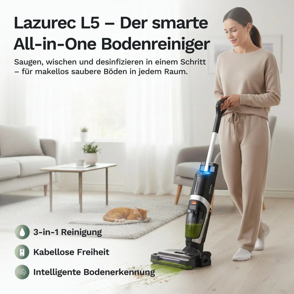 Lazurec L5 - kabelloser Nass-Trocken-Sauger - geprüftes Vorführgerät