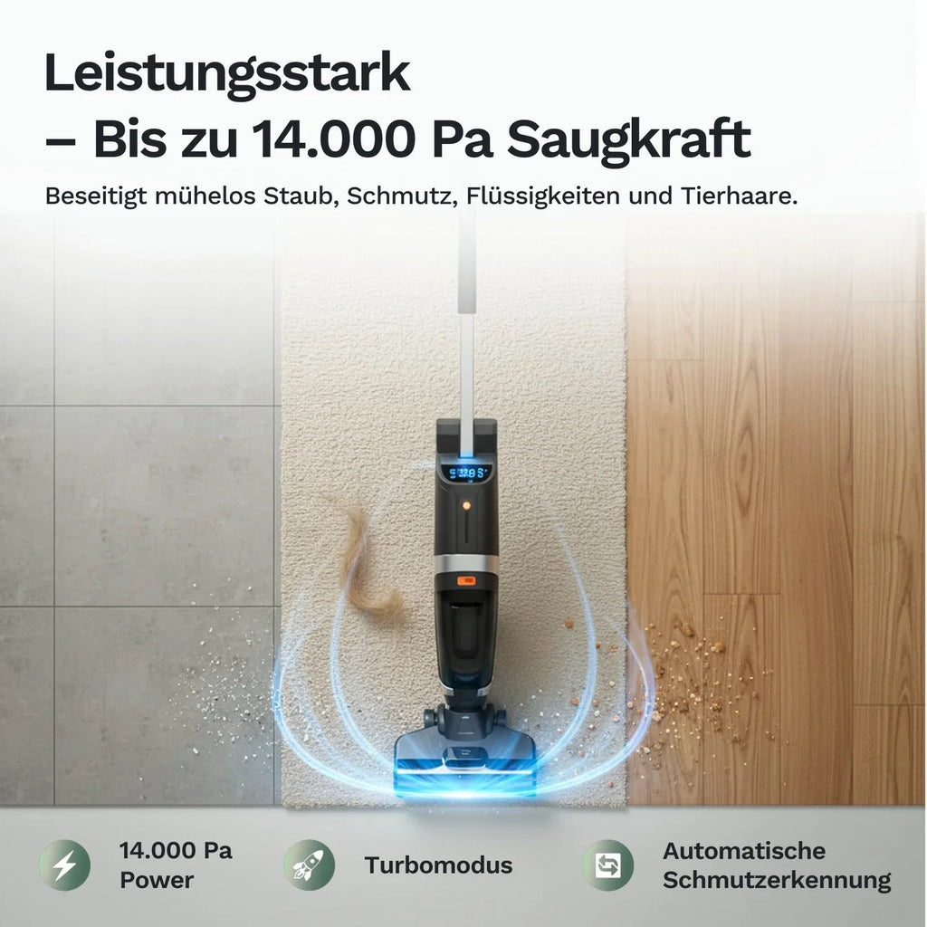 Lazurec L5 – Kabelloser Nass-Trocken-Sauger mit starker Saugleistung