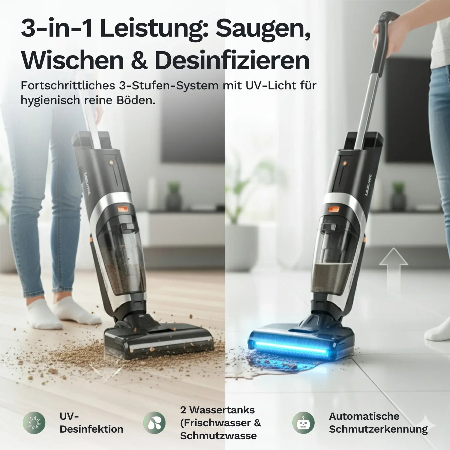 Lazurec L5 - kabelloser Nass-Trocken-Sauger - geprüftes Vorführgerät