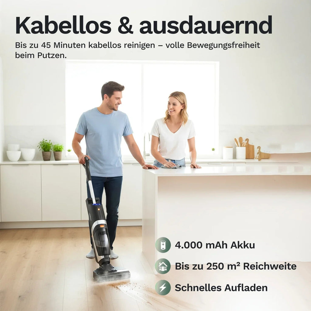 Lazurec L5 – Kabelloser Nass-Trocken-Sauger mit starker Saugleistung