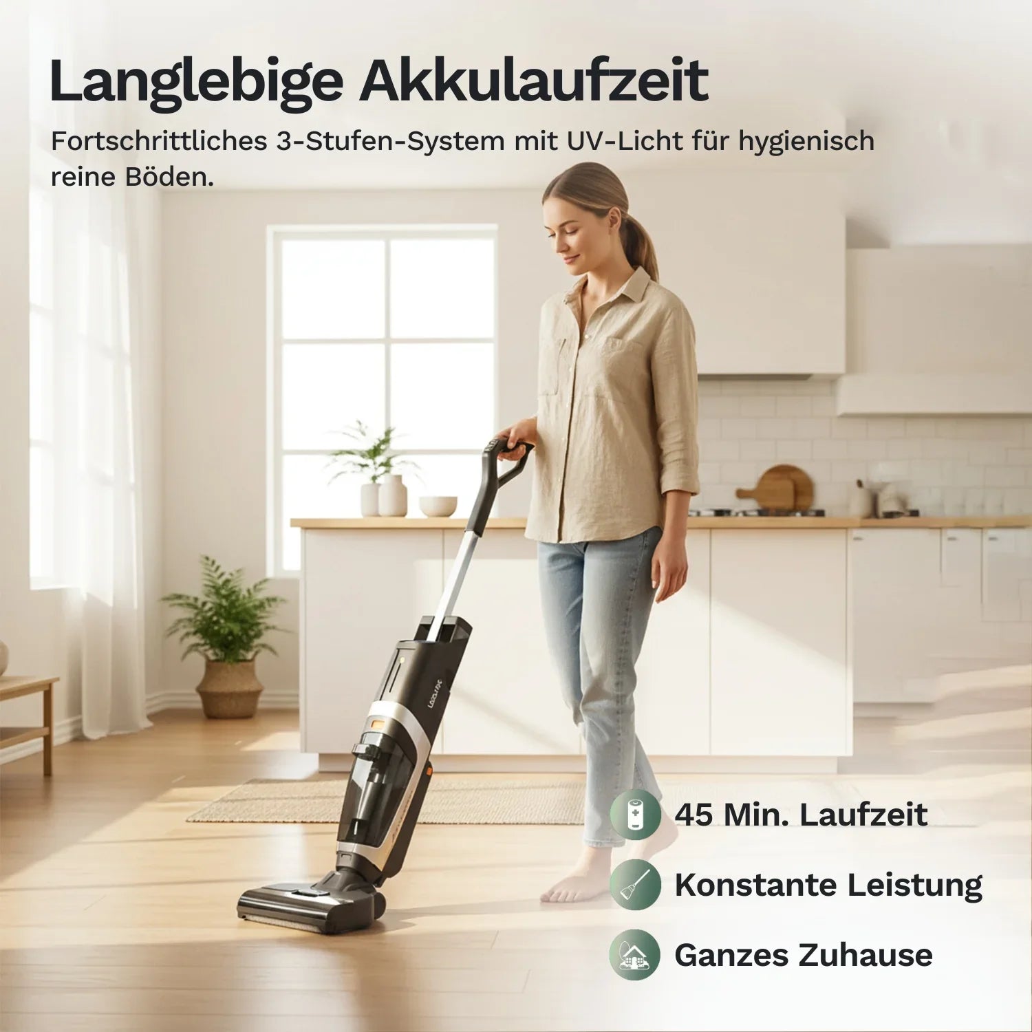 Lazurec L5 - kabelloser Nass-Trocken-Sauger - geprüftes Vorführgerät
