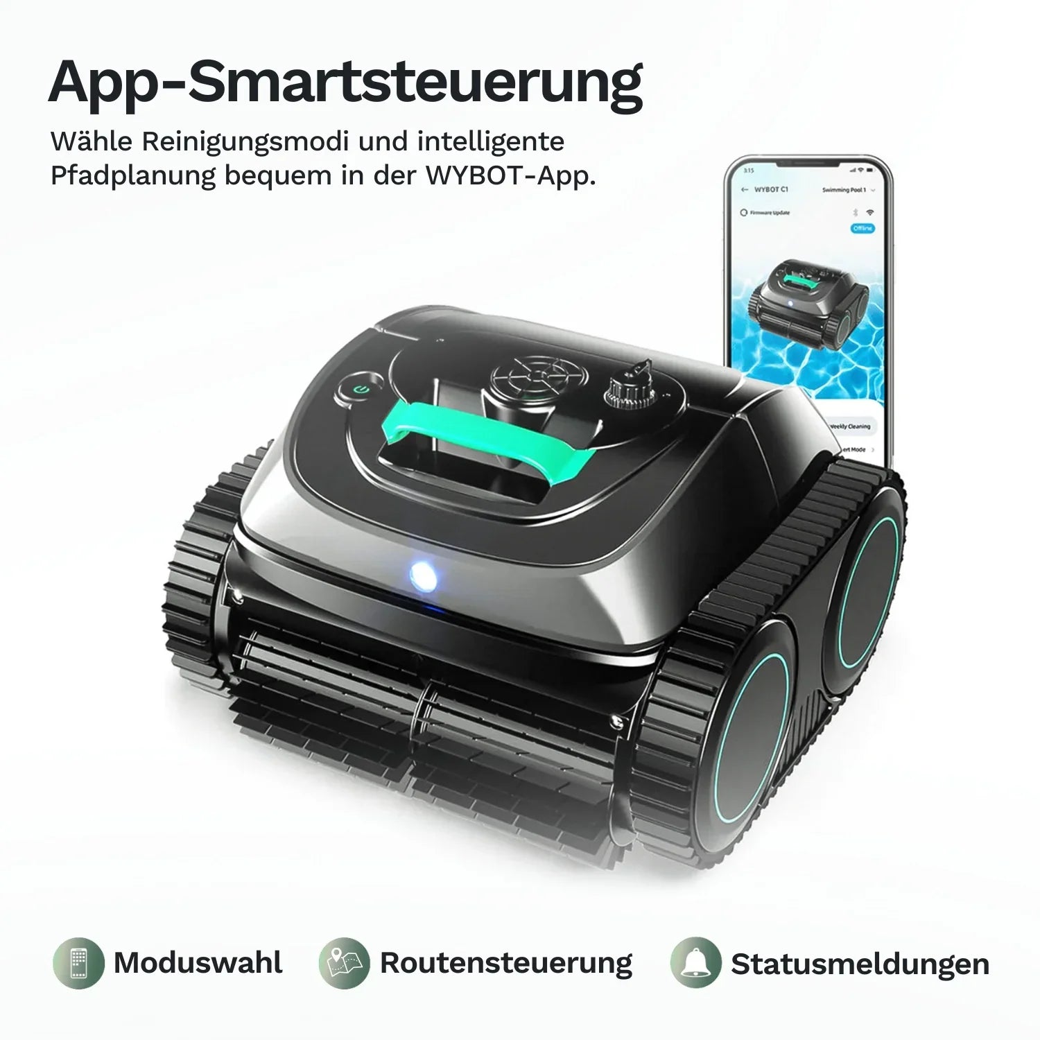 Wybotics Wybot C1 - Akku Poolroboter mit intelligenter Navigation