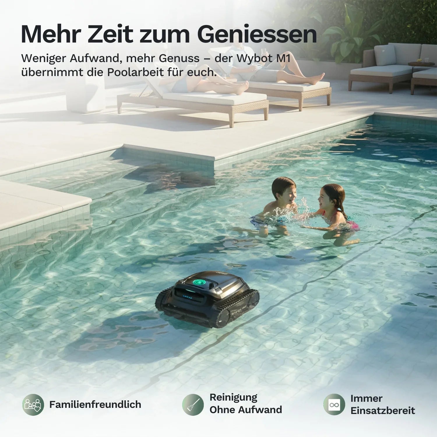 Wybotics Wybot M1 - Akku Poolroboter mit 5 Stunden Akkulaufzeit