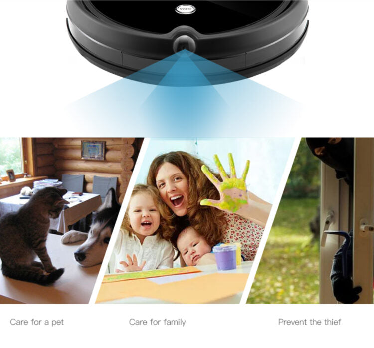 iMass A3 Robot Vacuum Cleaner & Live Camera Communication Monitor